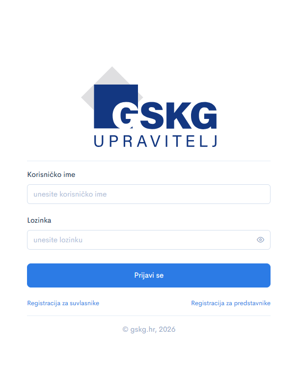 Novi korisnički portal GSKG Upravitelj